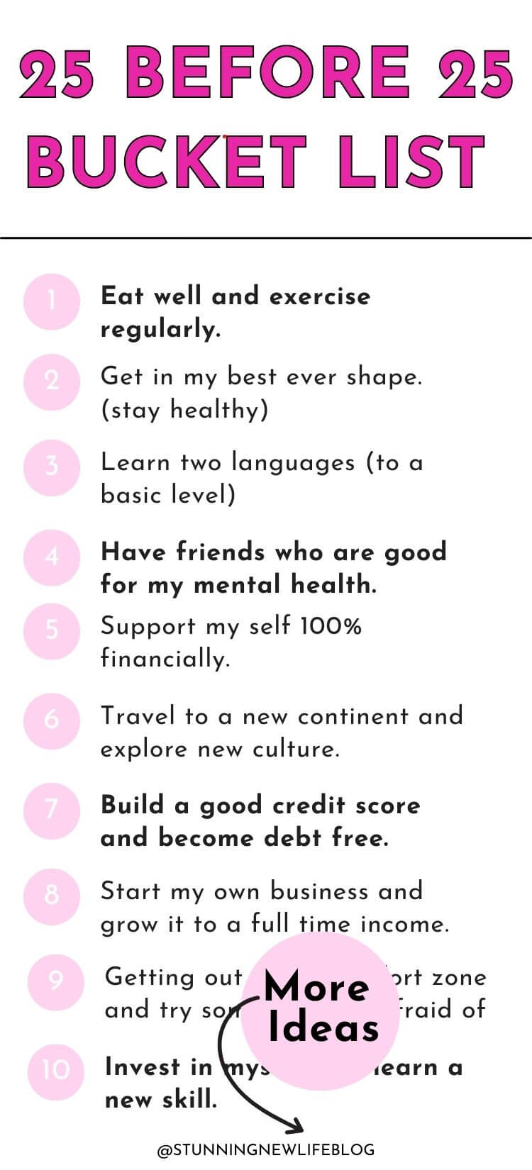 25 Before 25 Bucket List Ideas Early 20 Life Goals Stunning New Life