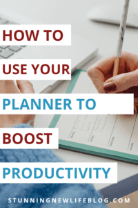 how to effectively use a planner