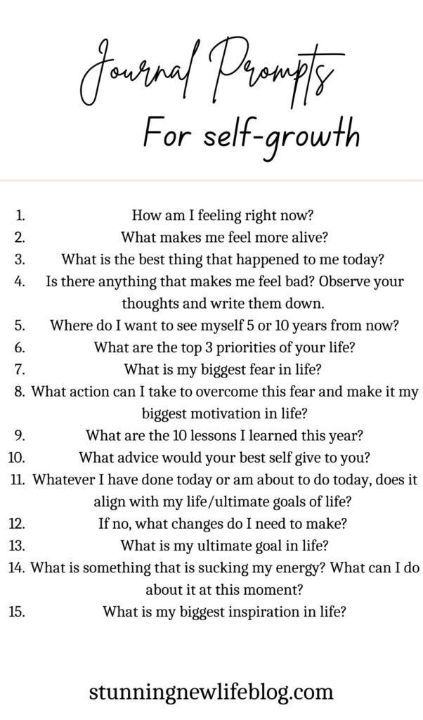 journal prompts for self growth